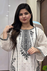 Embroidered Summer Cotton 2PC Farshi Suit