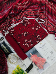 Bin Naeem Premium Printed Lawn 3 Piece Unstitched Suit