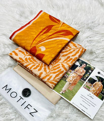 Motifz Printed Lawn 3 Piece Unstitched Suit