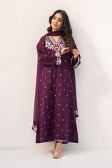 Premium Lawn Cotton Unstitched Suit with Bamber Embroidered Dupatta 3 Piece