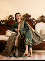 Izel Premium Lawn Unstitched Suit with Monark Printed Duppata
