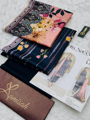 Bin Naeem Premium Printed Lawn 3 Piece Unstitched Suit
