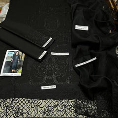 Premium Lawn Embroidered 3 Piece Suit with Khadi Net Dupatta