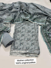 Mother Collection Palkee Digital Printed Lawn 3 Piece Unstitched Suit