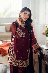 Azure 498 Airjet Lawn Heavy Embroidered 3 Piece Suit