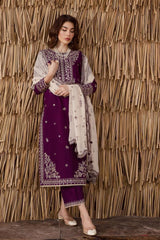 Batik Premium Lawn Sequence Embroidered 3 Piece Suit