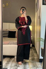 Summer Cotton Embroidered Kurta Farshi 2 Piece Suit