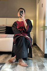 Summer Cotton Embroidered Kurta Farshi 2 Piece Suit