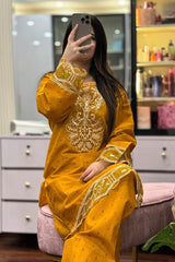 Muqaddas embroidered Summer Cotton 2PC Farshi Set