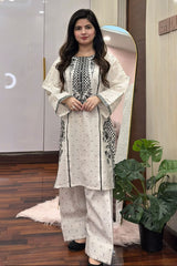 Embroidered Summer Cotton 2PC Farshi Suit