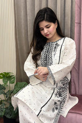 Embroidered Summer Cotton 2PC Farshi Suit
