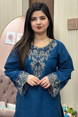 Embroidered Summer Cotton 2PC Farshi Suit