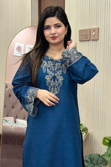 Embroidered Summer Cotton 2PC Farshi Suit