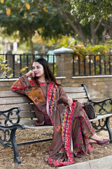 Jacquard Viscose Digital Printed 3 Piece Winter Suit