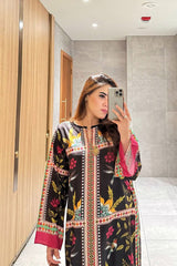 Grip Silk Long Stitched Shirt with Trouser – 2 Piece