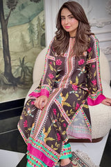 Grip Silk Long Stitched Shirt with Trouser – 2 Piece