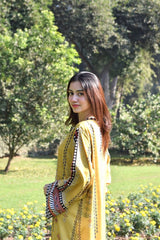 Grip Silk Long Stitched Shirt with Trouser – 2 Piece