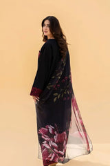 Premium Linen Royal Embroidered Shirt with Embroidered Trouser & Digital Dupatta – 3 Piece
