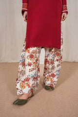 Stone Linen Embroidered Short Shirt 3 Piece Suit