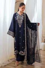 Mushq 546 Airjet Lawn Heavy Embroidered 3 Piece Suit with Bamber Chiffon Dupatta