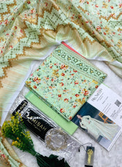 Bin Naeem Premium Printed Lawn 3 Piece Unstitched Suit