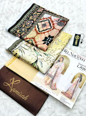 Bin Naeem Premium Printed Lawn 3 Piece Unstitched Suit