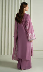 Cross Stitch Premium Lawn Unstitched Embroidered Suit with Khadi Net Dupatta
