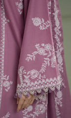 Cross Stitch Premium Lawn Unstitched Embroidered Suit with Khadi Net Dupatta