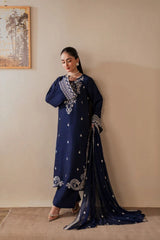 Mushq 546 Airjet Lawn Heavy Embroidered 3 Piece Suit with Bamber Chiffon Dupatta