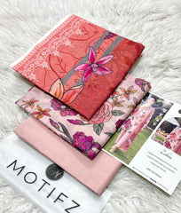 Motifz Premium Printed Lawn 3 Piece Unstitched Suit