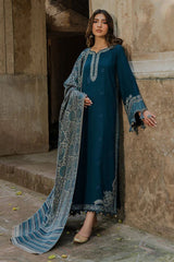 Izel 520 Airjet Lawn Heavy Embroidered 3 Piece Suit