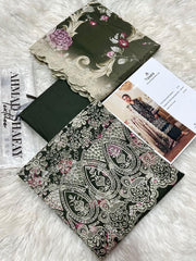 Noura by Ahmed Shafay Platinum Lawn Embroidered 3 Piece Suit